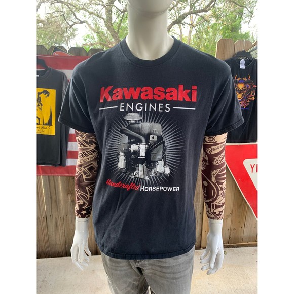 Gildan Other - Vintage Y2K Kawasaki Engines Handcrafted Horsepower T-shirt Size L